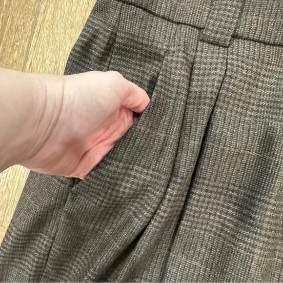 A.L.C Franklin Women's Brown/ Gray Wool & Alpaca Blend Trousers Size 6 NWT - Picture 4 of 10